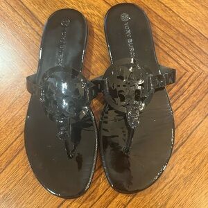 Tory Burch Women's Black Sandals size 11 used but still have 3 summers left